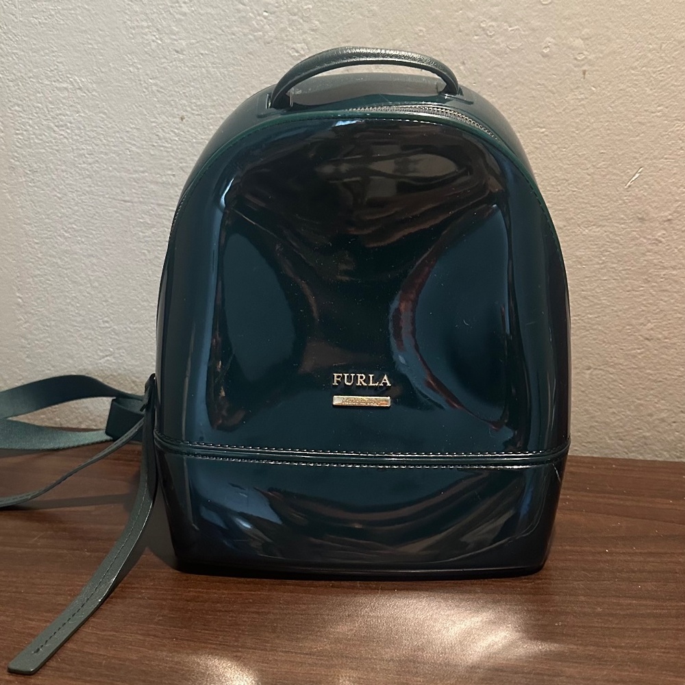 Furla Candy backpack vinyl green